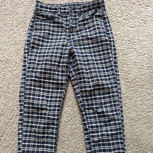American Eagle Plaid Mom Pants